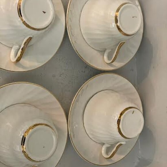 Beautiful Set of 4 Cups & Saucers Enoch Wedgewood Tunstall English Tea ware - Picture 5 of 11
